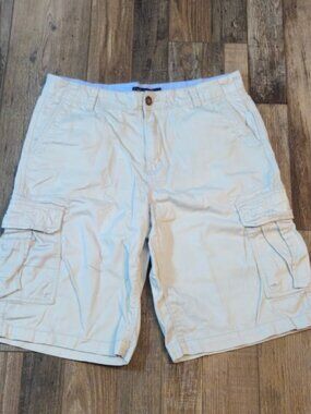 Vintage RARE American Classics By Russell Simmons White Cargo Shorts 34 Waist